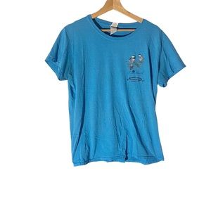 Women's 'True North Agimac River Outfitters' Short-Sleeve Blue Tee